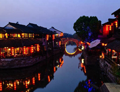중국 장난 시탕(西塘)의 야경…아름다운 색깔에 취하다