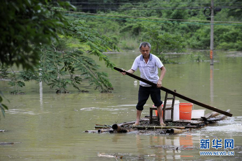 광둥 양산 폭우 피해 심각…홍수로 4000명 고립돼