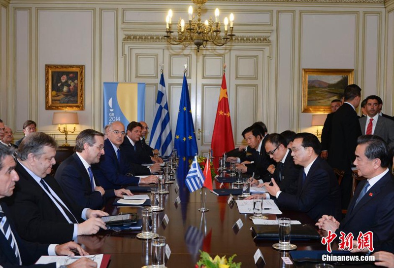 리커창, 그리스 총리와 회담 “중-EU 협력 추진”