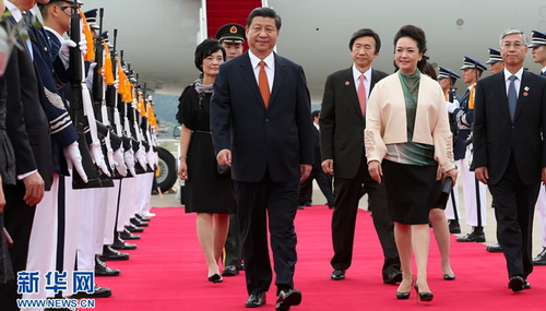 시진핑(習近平) 국가주석은 3일 서울에 도착해 한국 방문 일정을 시작했다.