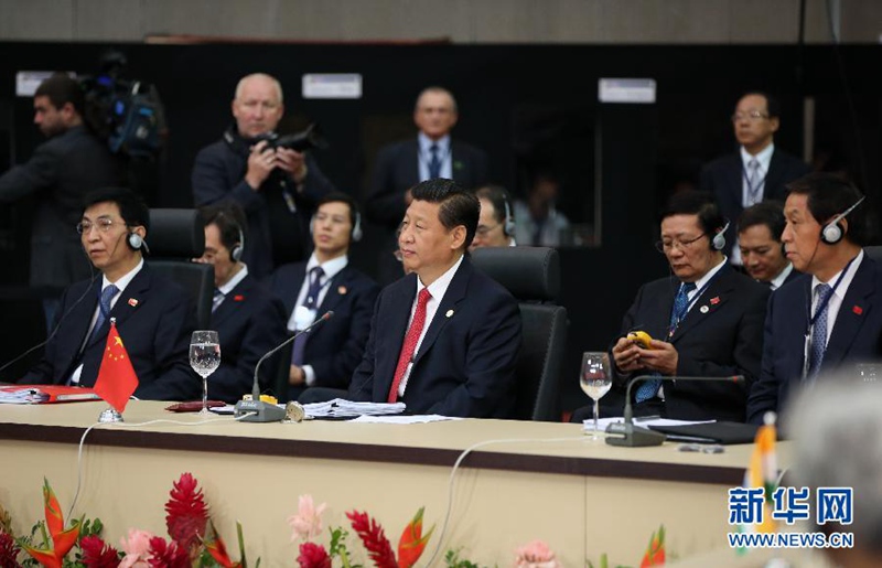 시진핑, 브라질에서 열린 제6차 브릭스 정상회의 참석