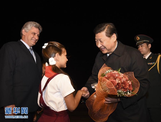 시진핑, 아바나 도착 후 쿠바 국빈방문에 돌입