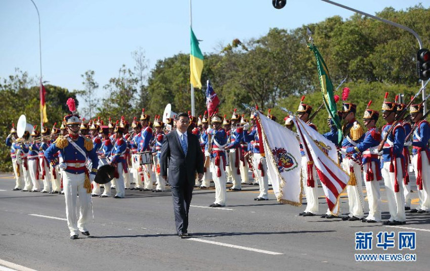 시진핑 방문에 라틴아메리카 4국 의장대 동원