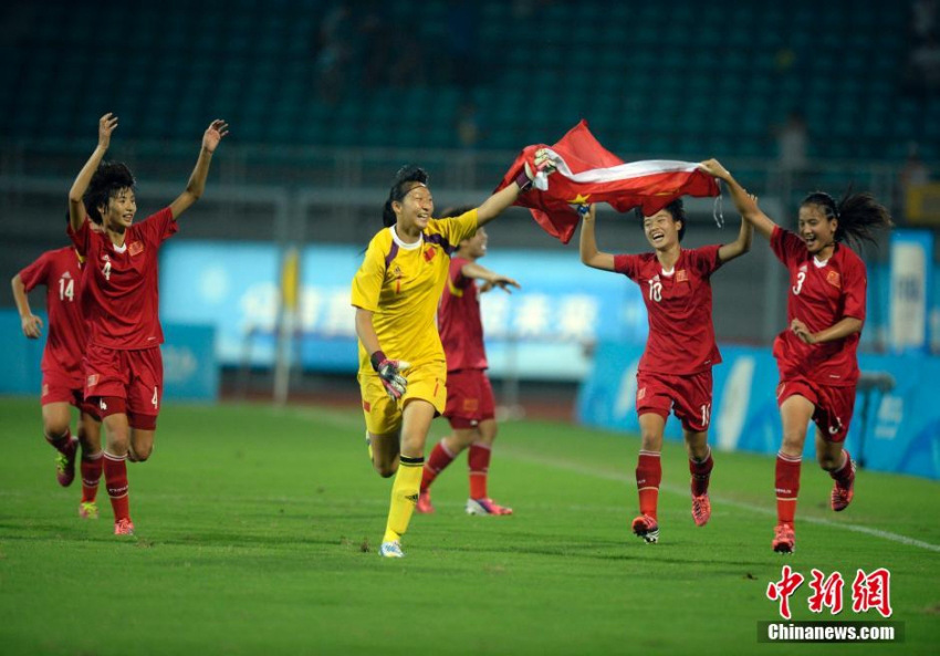 유스올림픽 中 여자 축구 5:0로 베네수엘라 꺾고 우승