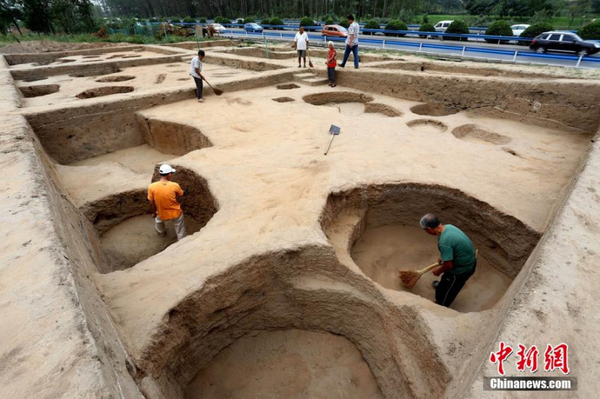정저우, 6천년 전 앙소문화 말기 유적지 발굴 