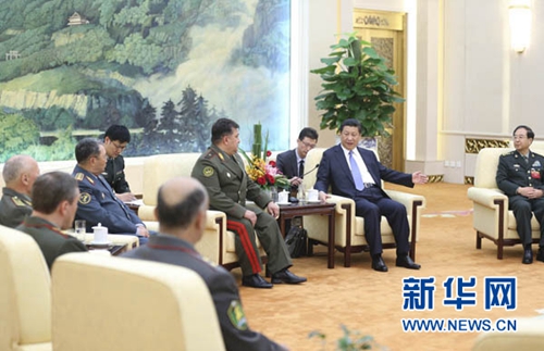 시진핑, SCO 총참모장 회의에 참석한 대표 접견