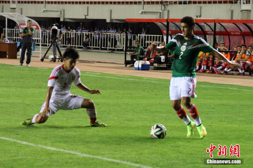 중국 U-19 남자 축구 대표팀, 멕시코 꺽고 승리