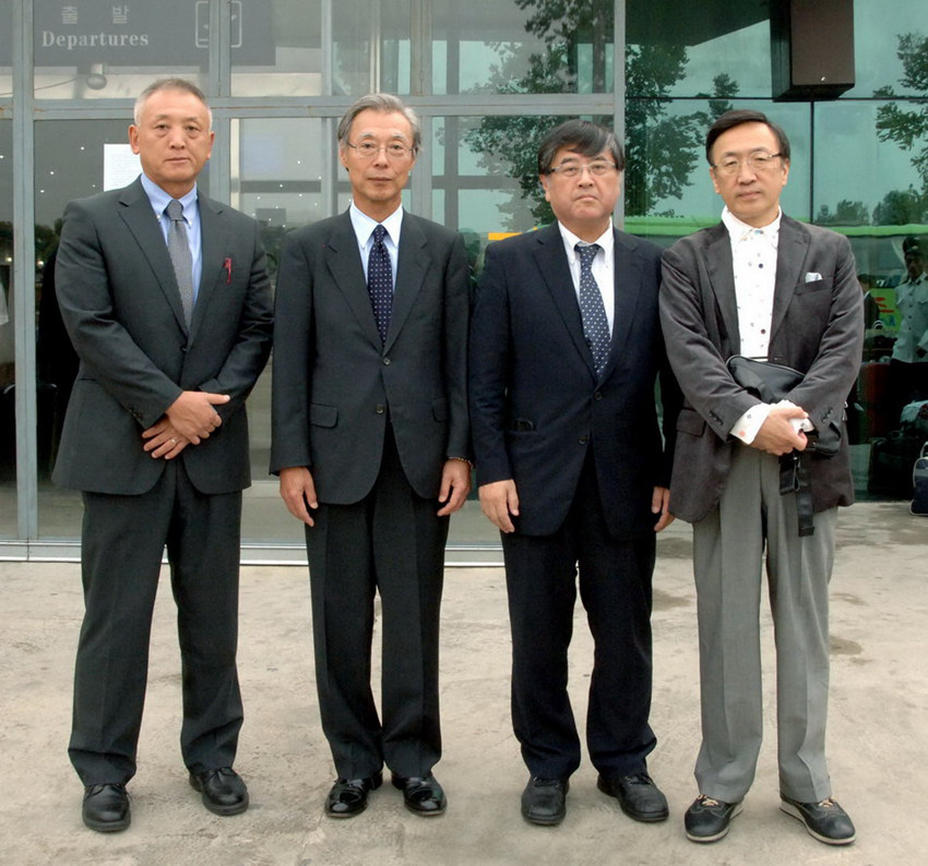 일본 교도통신사 대표단 조선 방문
