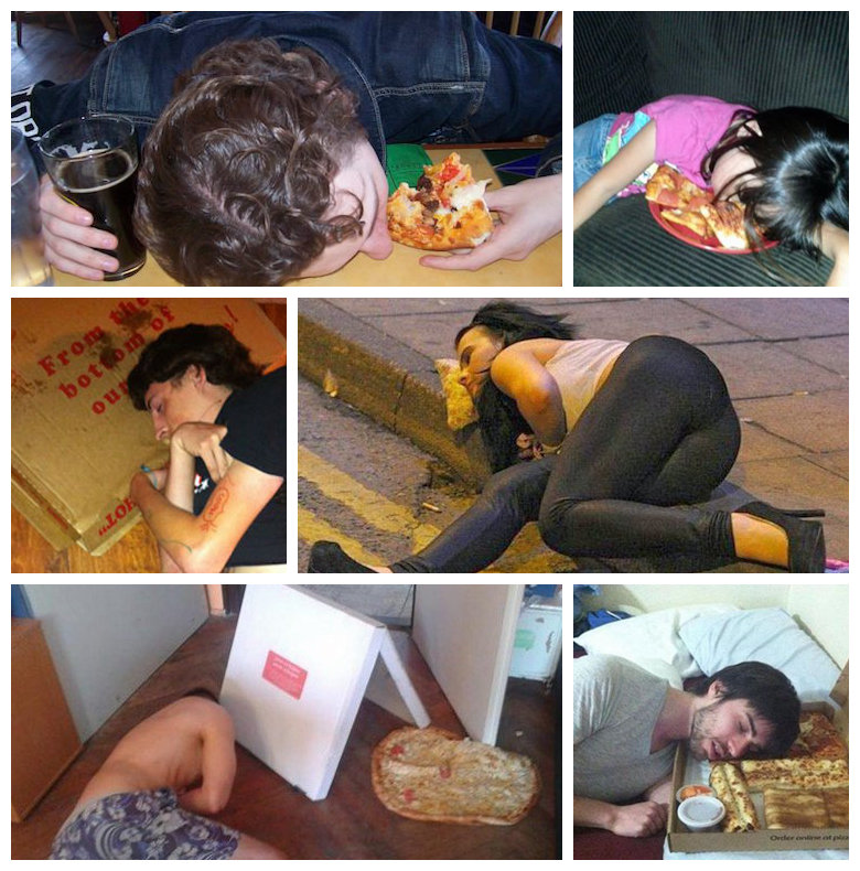 ‘피자와 함께 잠을’… 난감한 사진 모음에 ‘폭소만발’