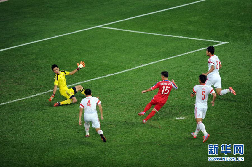 인천아시안게임, 男축구경기서 조선팀 3대0으로 중국 이겨