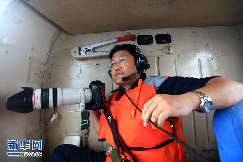 중국 시사(西沙)군도 항공 촬영, 푸른 국토와 초록빛 바다