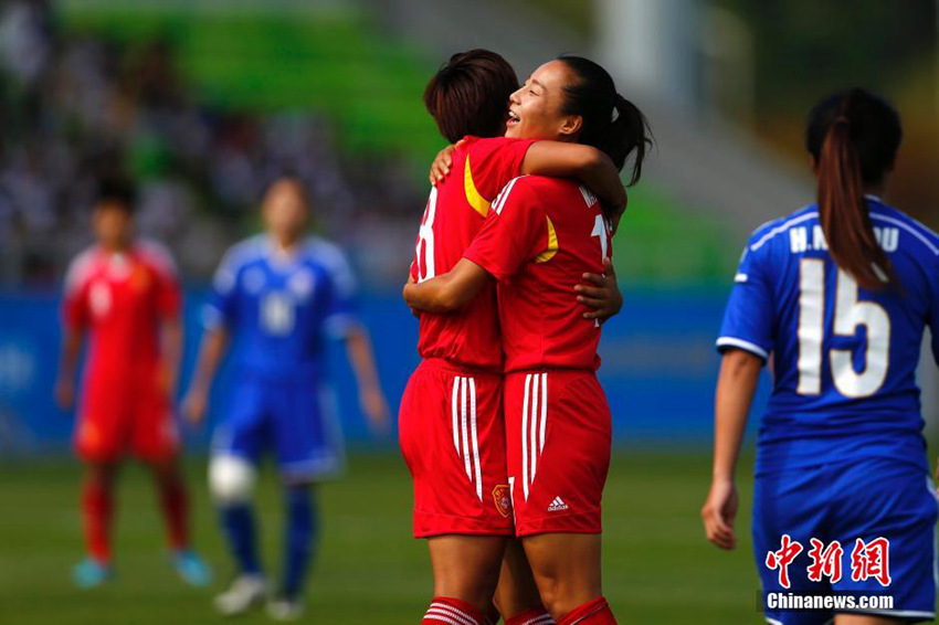 아시안게임, 중국 女축구팀 4:0으로 중화타이베이 대승