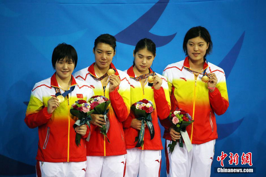 예스원 선수, 중국 여자 자유형 4×100M 우승 이끌어