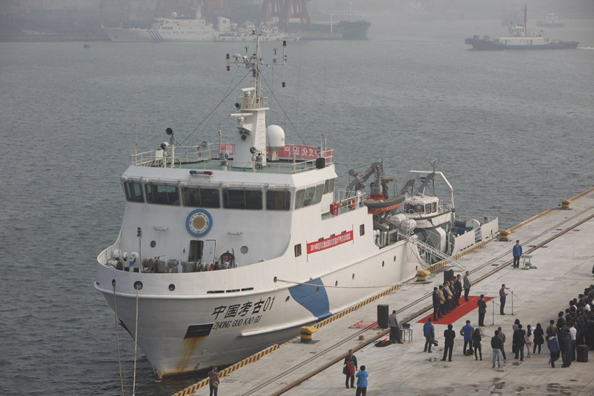 중국 첫 수중 고고탐사선, 탕산해역서 청나라 침몰선 탐사