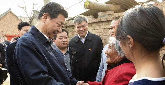 시진핑, 빈곤지역 시찰 “집권당, 민중 떠나선 안돼”