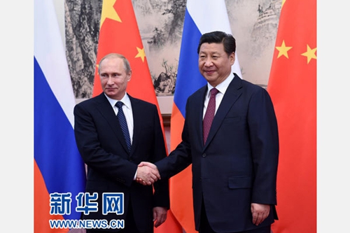 11월 9일, 시진핑 주석은 베이징 댜오위타이 국빈관에서 푸틴 러시아 대통령과 회동했다.