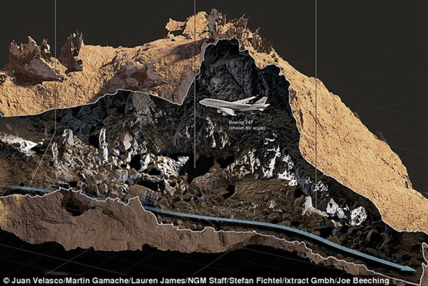 세계 최대 규모 동굴 발견…보잉 747 수용 가능