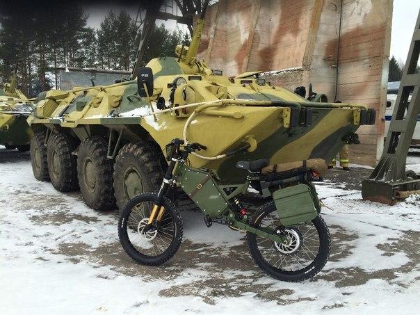 러시아 군용 전동 산악 오토바이 등장,  무기 장착 가능