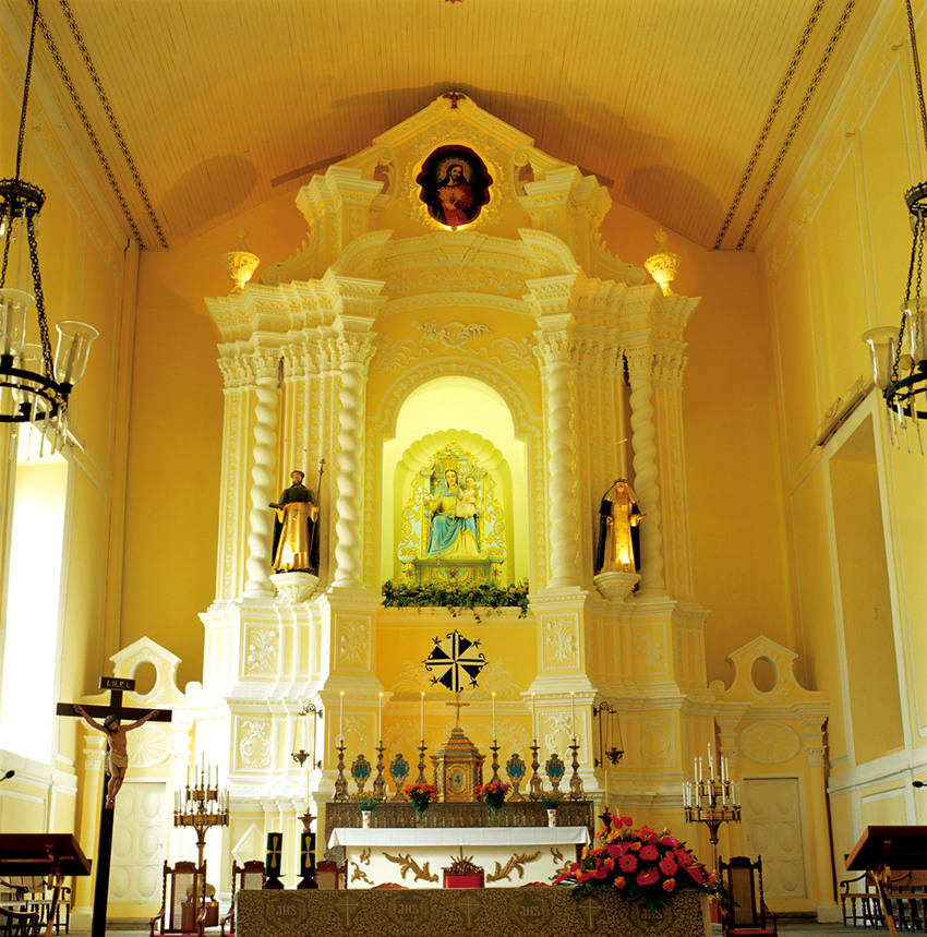 마카오 관광명소: 성 도미니크 성당(玫瑰聖母堂)