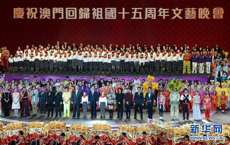 시진핑, 마카오 반환 15주년 경축 공연 참석 