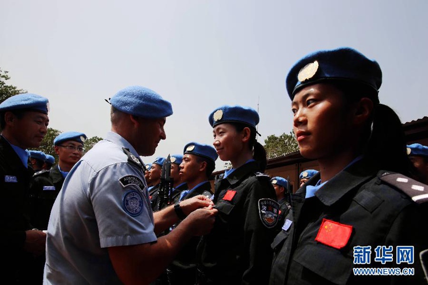 UN, 라이베리아 주둔 중국 평화유지군에 평화훈장 수여