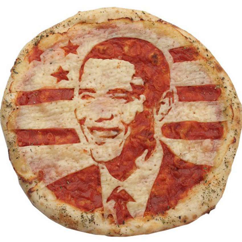 ‘성룡’을 먹어버려? 초상화 그린 피자 인기
