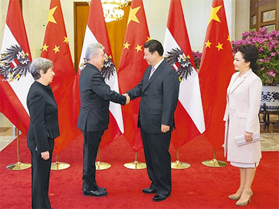 중국-오스트리아 정상 베이징서 회동 