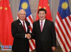 시진핑,말레이시아 총리 회견