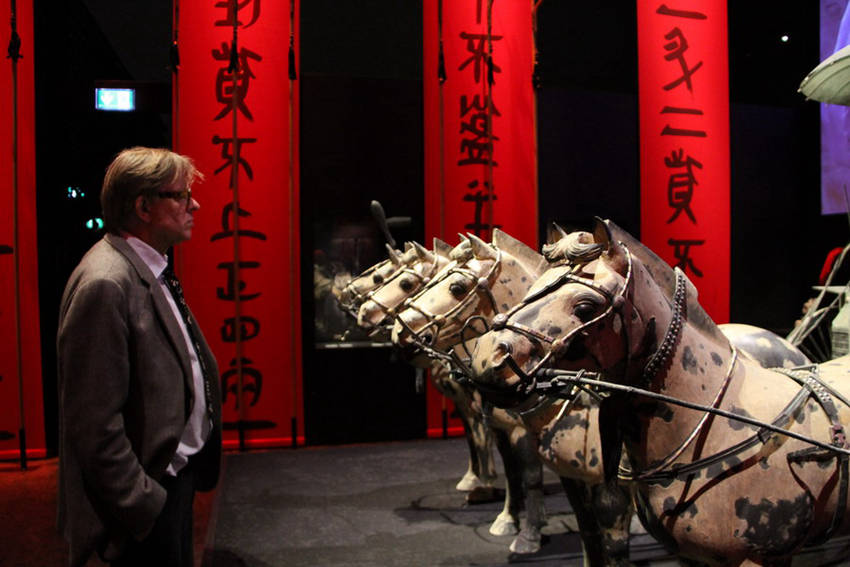 덴마크 오르후스에서 개최된 중국 병마용 전시회