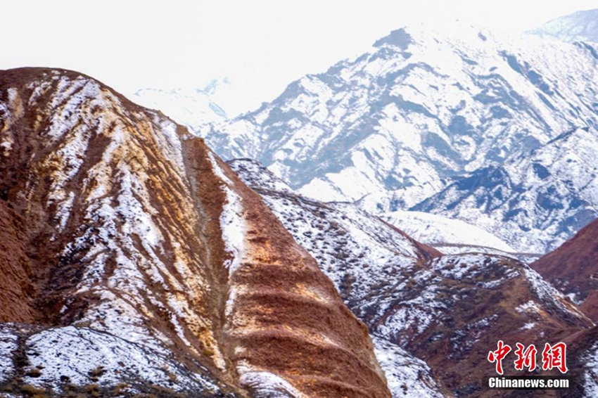 간쑤 장예 단샤산, 백설로 뒤덮인 그림 같은 풍경