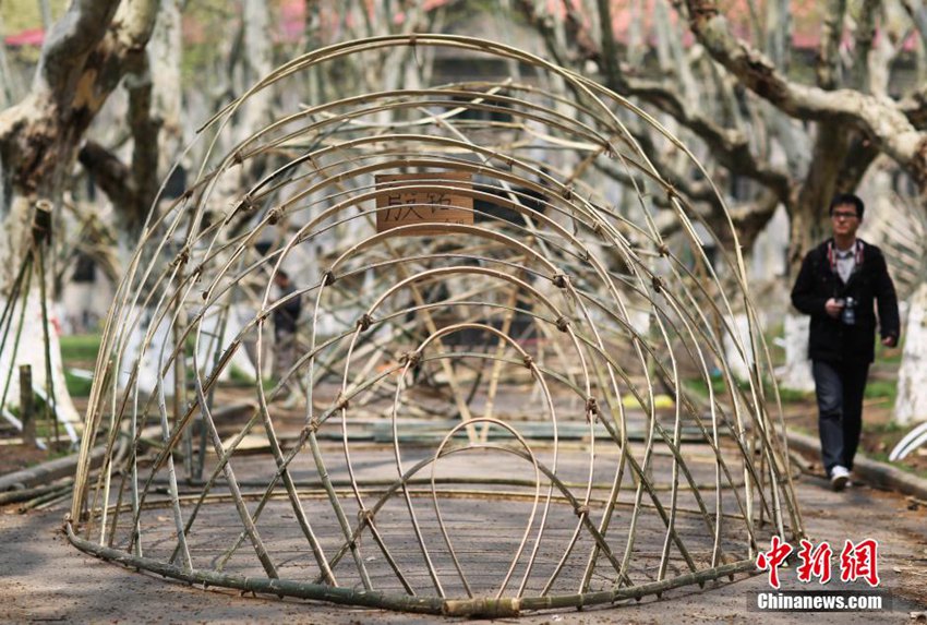 난징대, 대나무살 이용해 만든 독창적인 구조물 등장