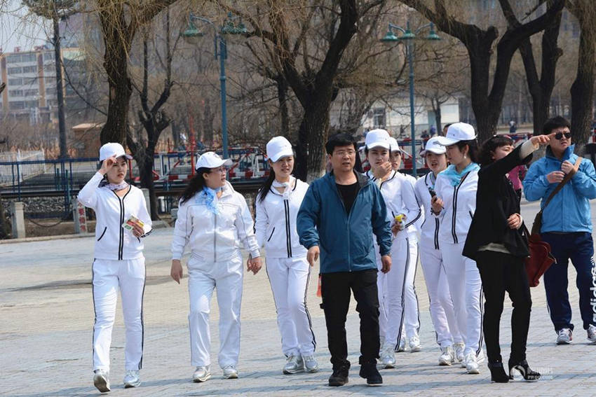 조선 유학생들, 지린 단체 관광에 나서