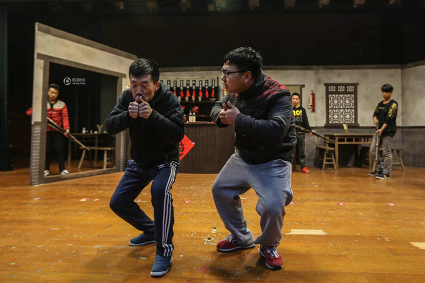 공산당혁명지 관광구의 ‘일본군’ 배우들 
