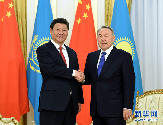 시진핑, 카자흐스탄 대통령과 회담 가져