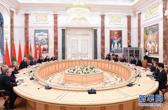 시진핑-벨라루스 대통령 회담 ‘양국 발전전략 연계’