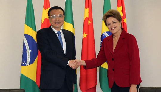 리커창-브라질 대통령 ‘협력이 새로운 단계로 도약’