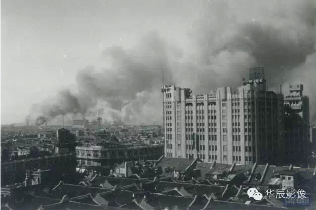 상하이 전투 당시 상하이의 모습 
