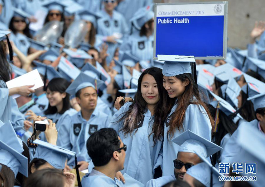 美 컬럼비아대학교 졸업식에서 보이는 ‘중국 얼굴들’ 