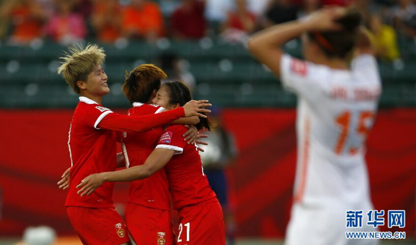 중국 여자축구 네덜란드에 1:0으로 월드컵 첫 승
