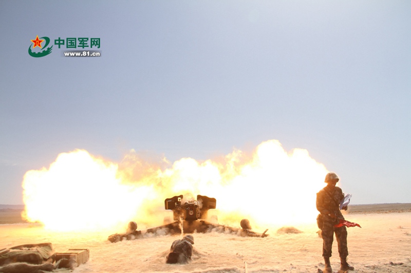 란저우 포병단의 실전 훈련, 극한 조건으로 전투력 제고 