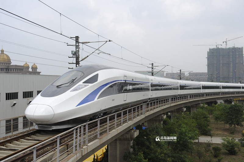 시속 350km ‘중국 표준’ 적용한 고속열차 조립 완료