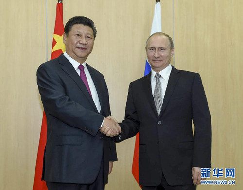 시진핑-푸틴 “중러, 유라시아의 협력, 번영 선도”