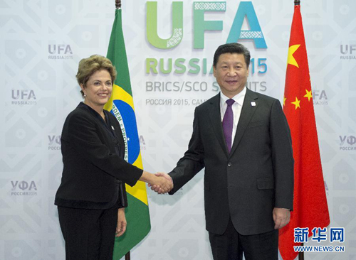 중국-브라질 정상, 러시아 우파서 회동 가져
