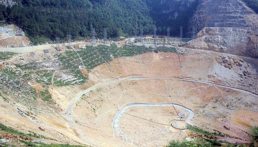 세계 최대 규모 전파망원경 2016년 구이저우서 완공 예정