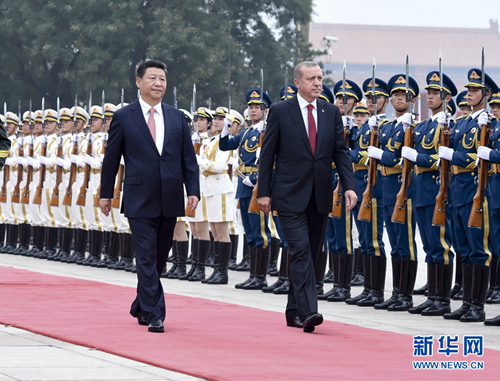 시진핑-터키 대통령 회담 “양국 발전전략 연계”