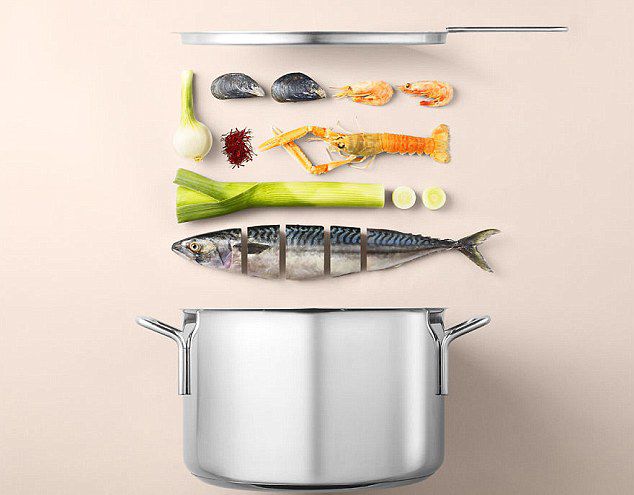 덴마크 사진사, 요리된 음식을 거꾸로 원상태로 되돌려놔