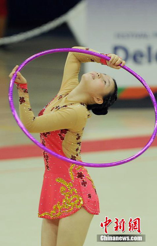 中선수 싱웨, 2015스페셜올림픽 女리듬체조 5金 획득