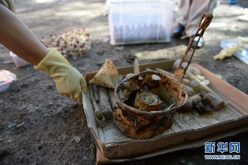 일본군 731부대 유적지서 전쟁유물 1천여 점 발굴