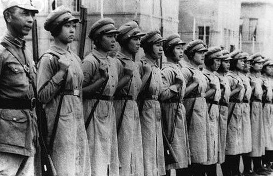 사진으로 보는 항일전쟁 시기의 중국 여군