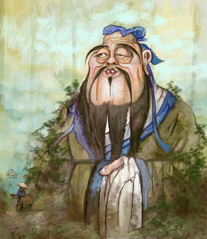 세계 속 중국, 해외 카툰작가가 보는 공자의 모습은?